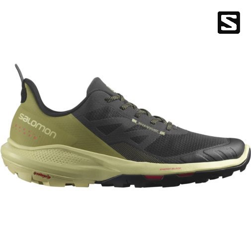 Tenis Senderismo Salomon Outpulse Hombre Verde Oliva Negros | MX CWYT264